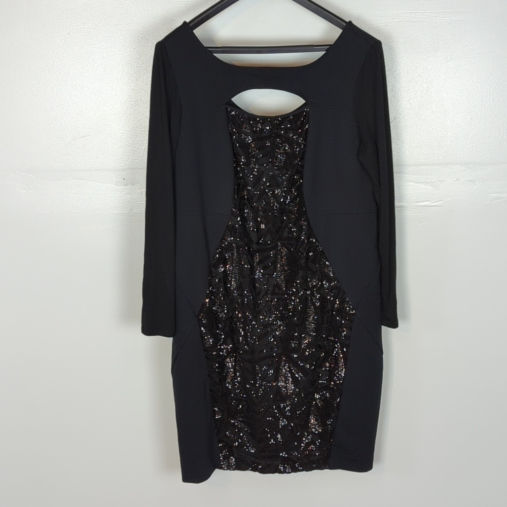 Lane Bryant NWT Sequin Cutout Bodycon Dress